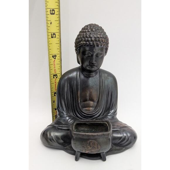Buddhist Metal Incense Burner Religious Spiritual Great Buddha Kamakura, Japan - Picture 7 of 8